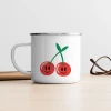 mug émaillé argent forever together