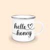 mug émaillé hello honey
