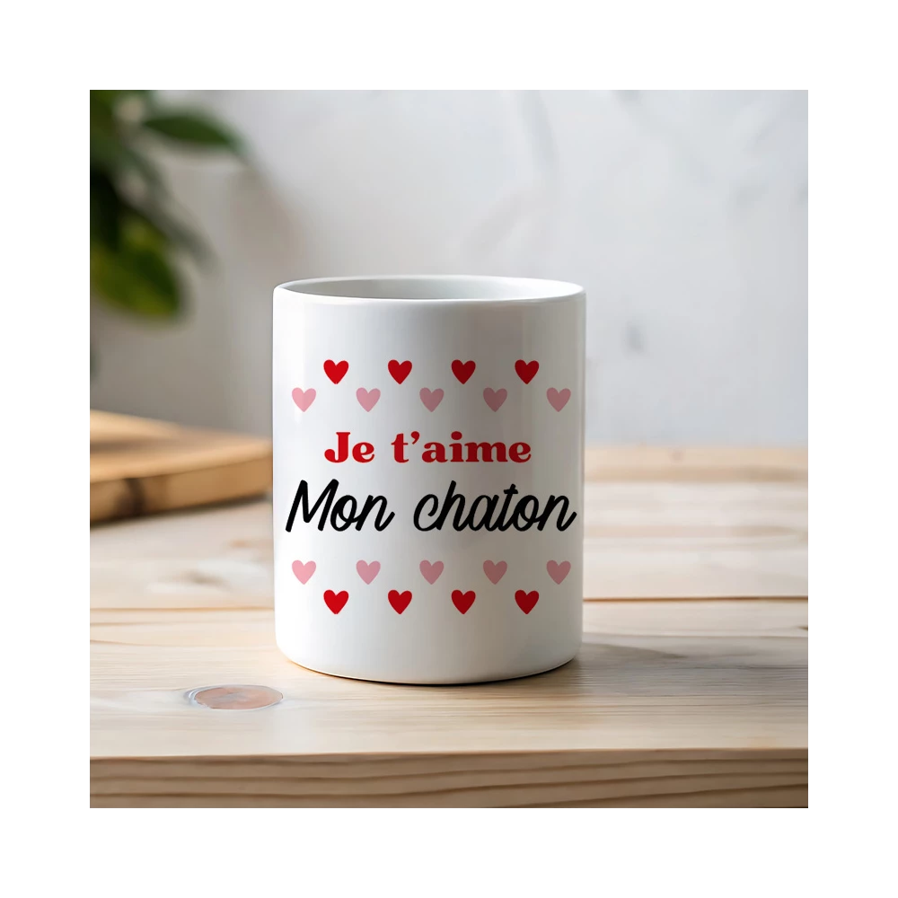 mug je t'aime personnalisé