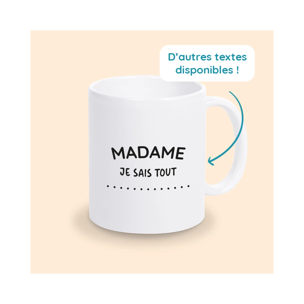 tasse madame je sais tout