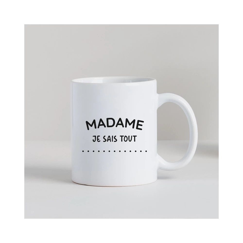 tasse madame je sais tout