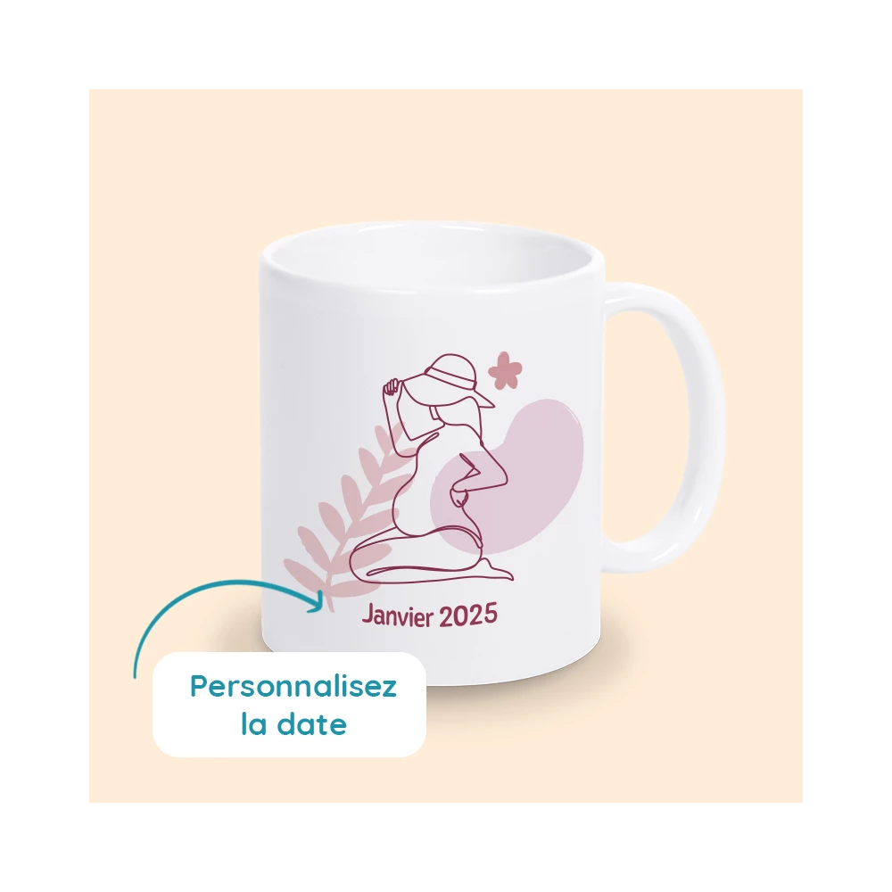mug annonce grossesse personnalisé