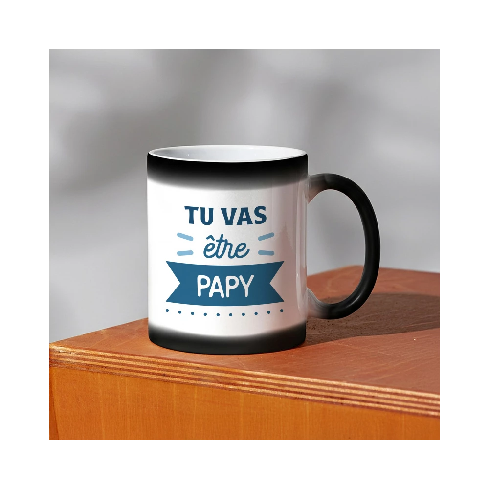 mug magique tu vas être papy