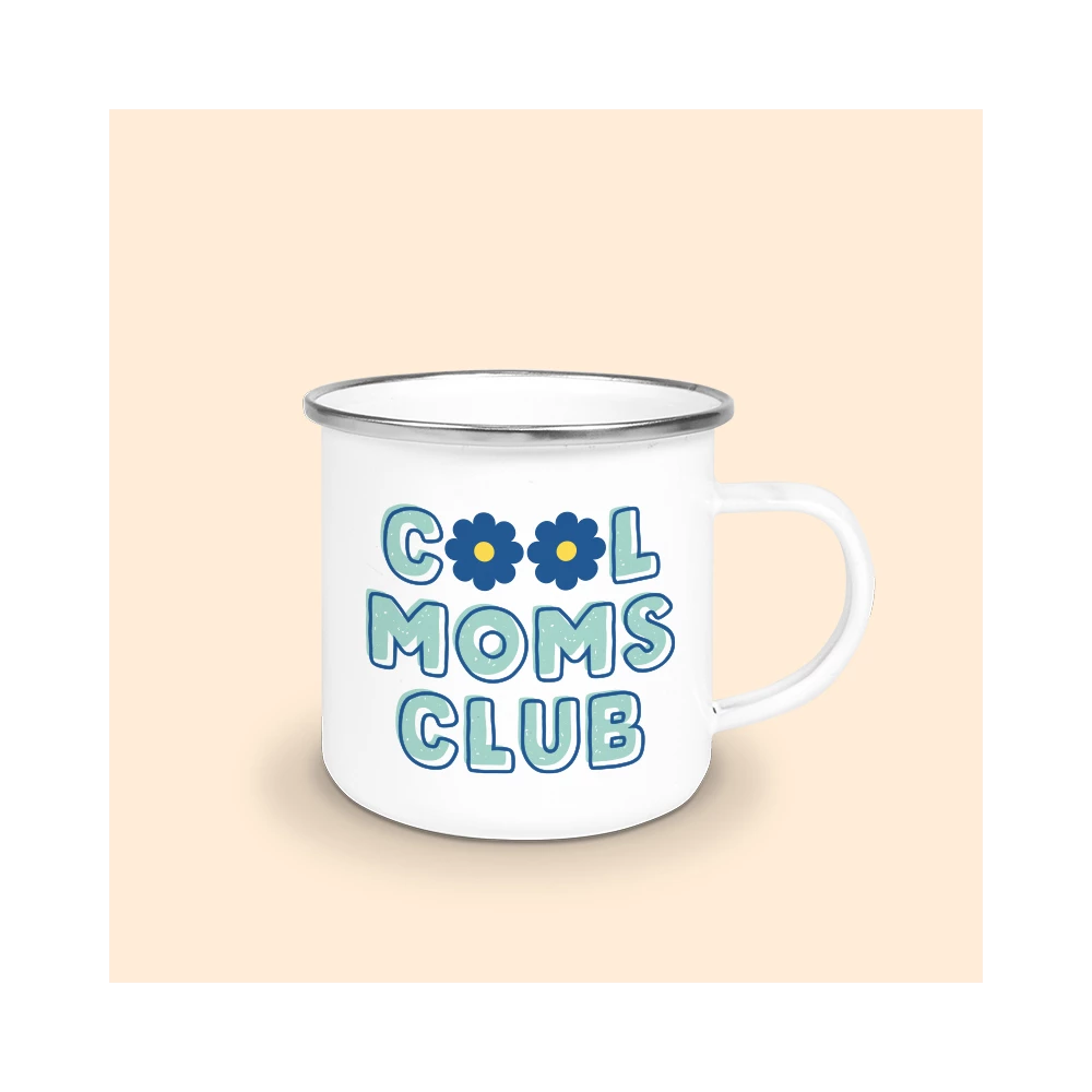 mug émaillé cool moms club