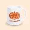 Mug citrouille personnalisé
