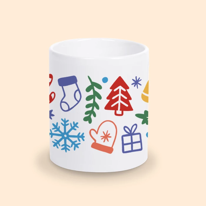 mug motif de noël