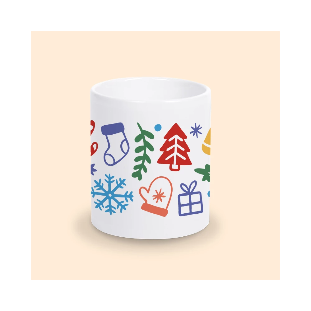 mug motif de noël
