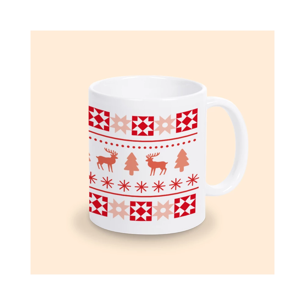 mug motif noël