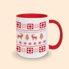 mug rouge motif noël