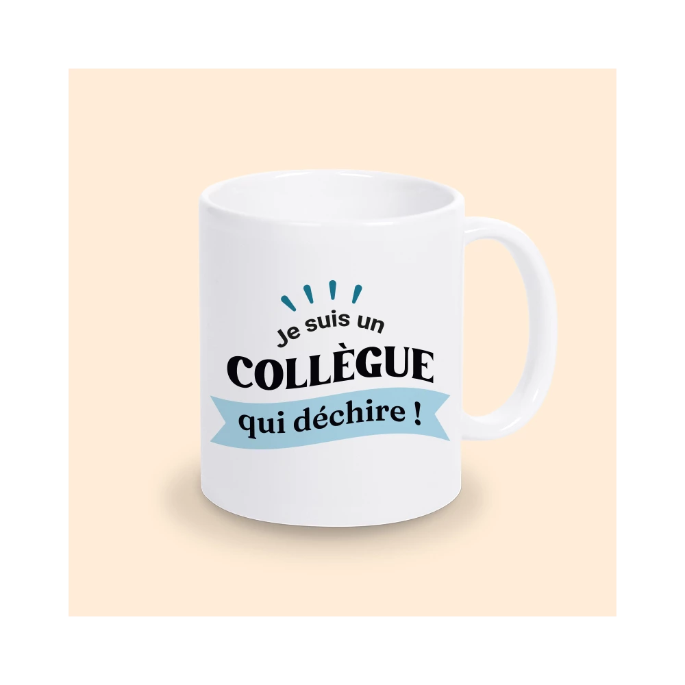 mug collègue qui déchire