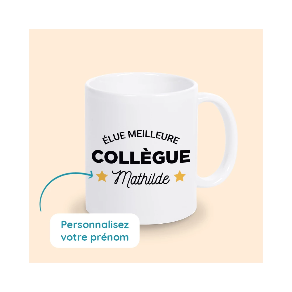 mug collègue personnalisé