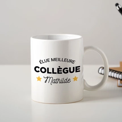 mockup mug collègue personnalisé