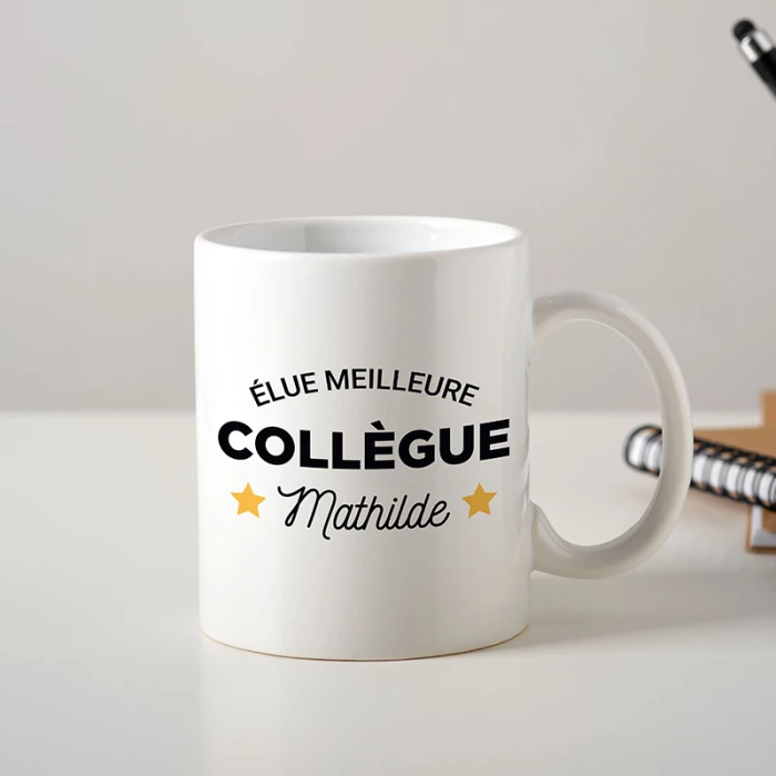 mockup mug collègue personnalisé