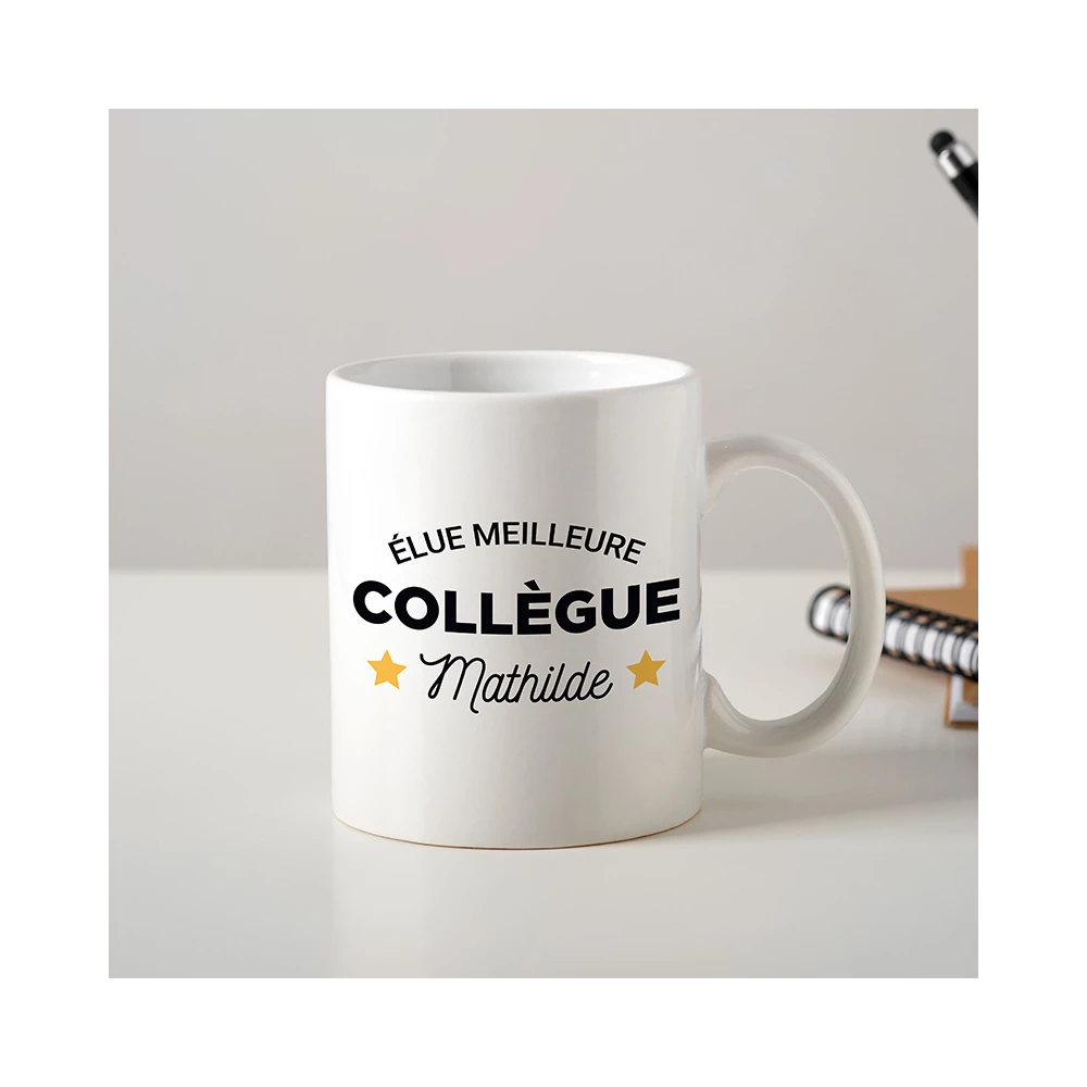mockup mug collègue personnalisé