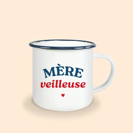 mug émaillé mère veilleuse