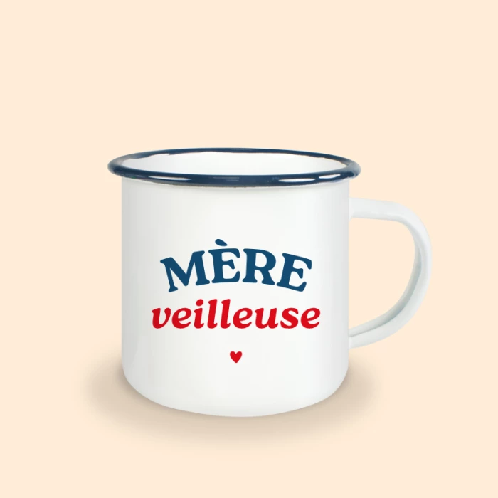 mug émaillé mère veilleuse