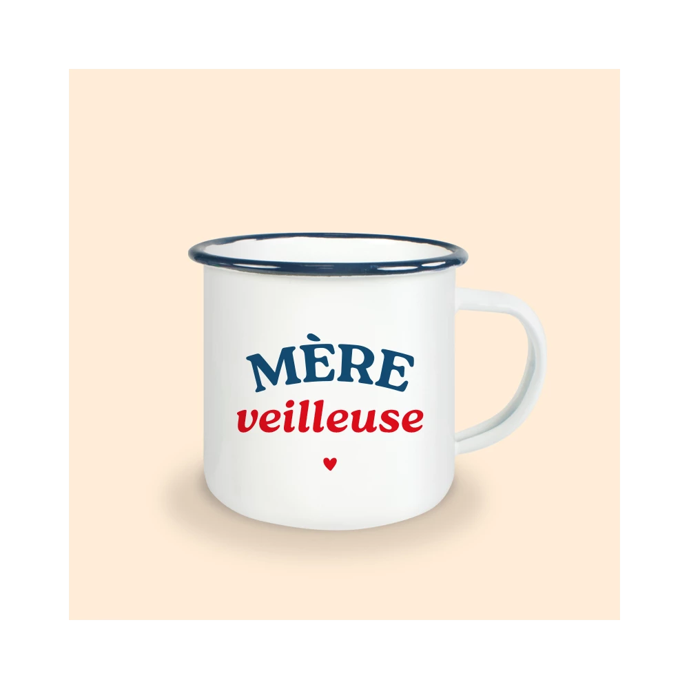 mug émaillé mère veilleuse