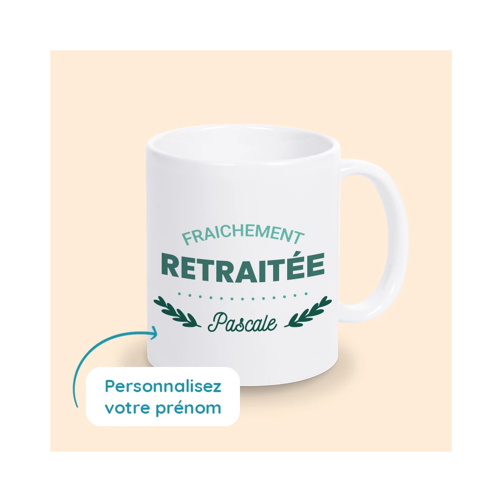 mug retraite personnalisé