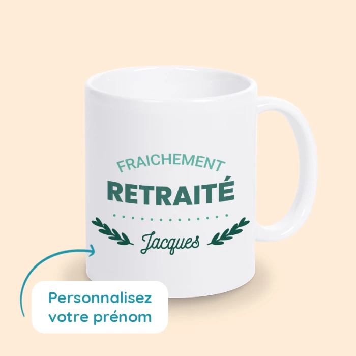 mug de retraite personnalisé