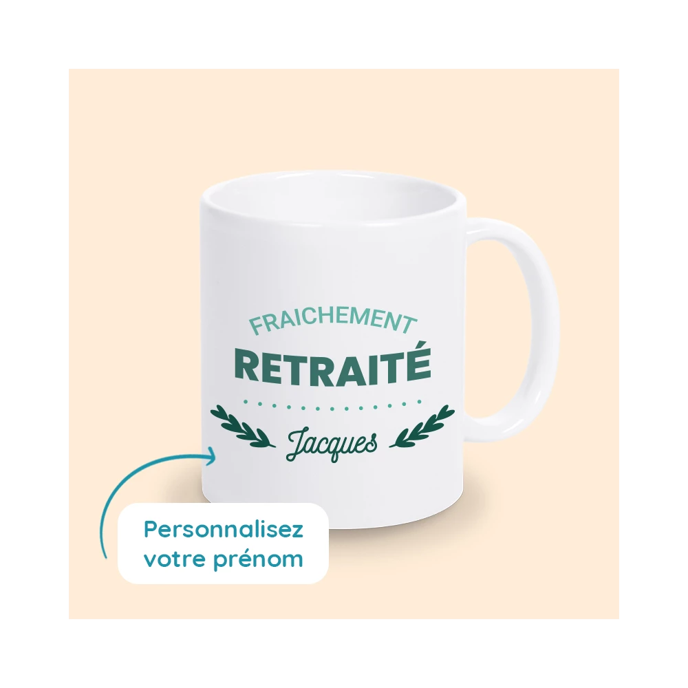 mug de retraite personnalisé