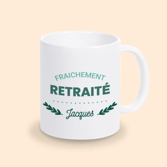 mug retraité personnalisé