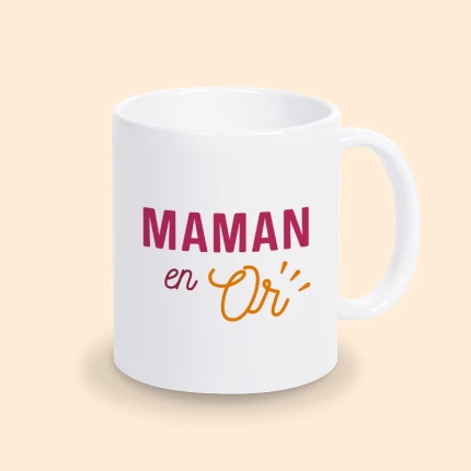 mug maman en or