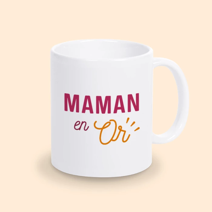 mug maman en or