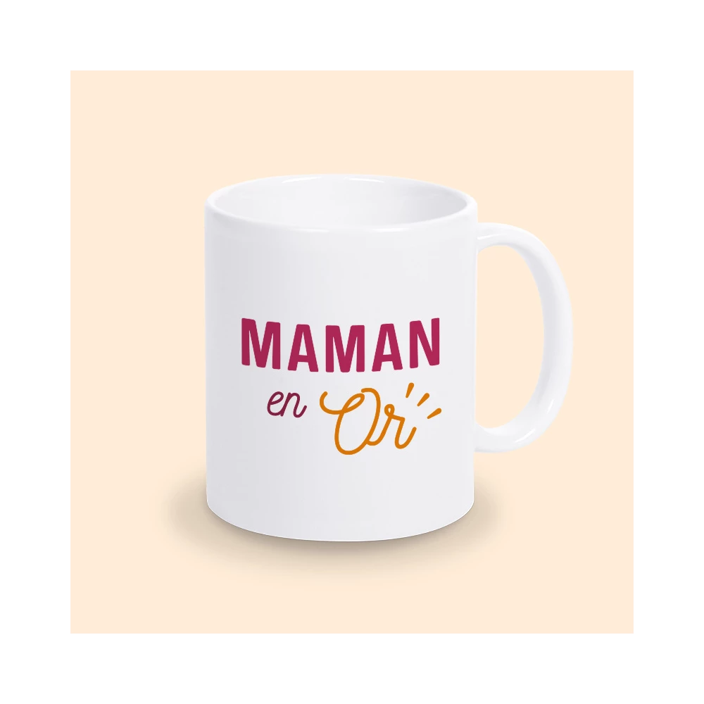 mug maman en or