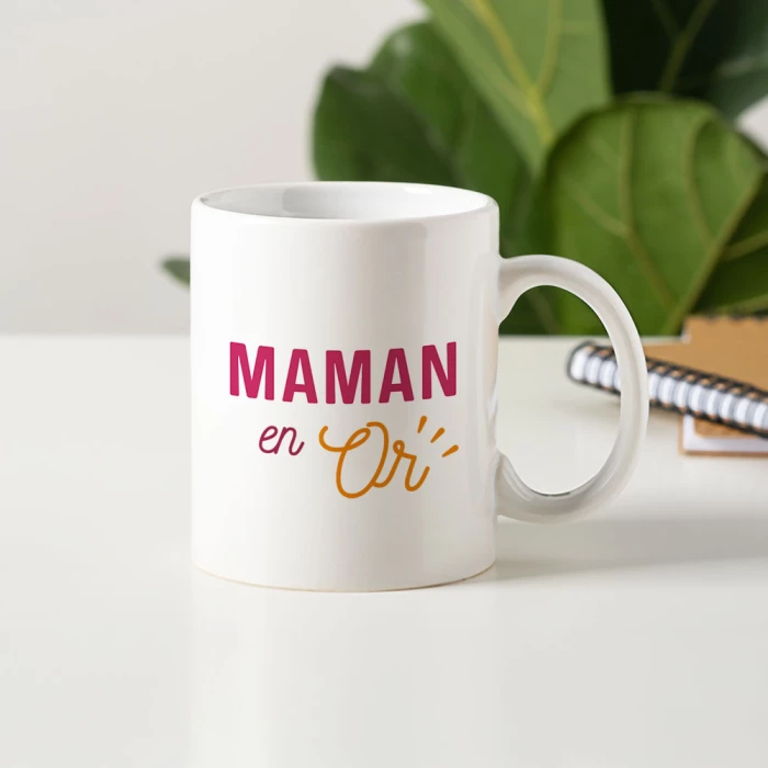 mug cadeau maman en or