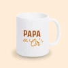 mug papa en or