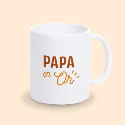 mug papa en or