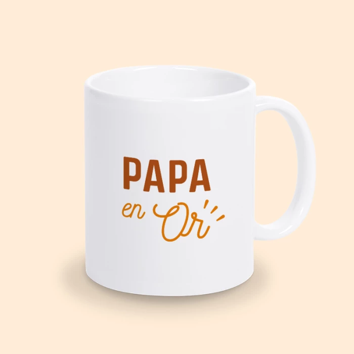 mug papa en or