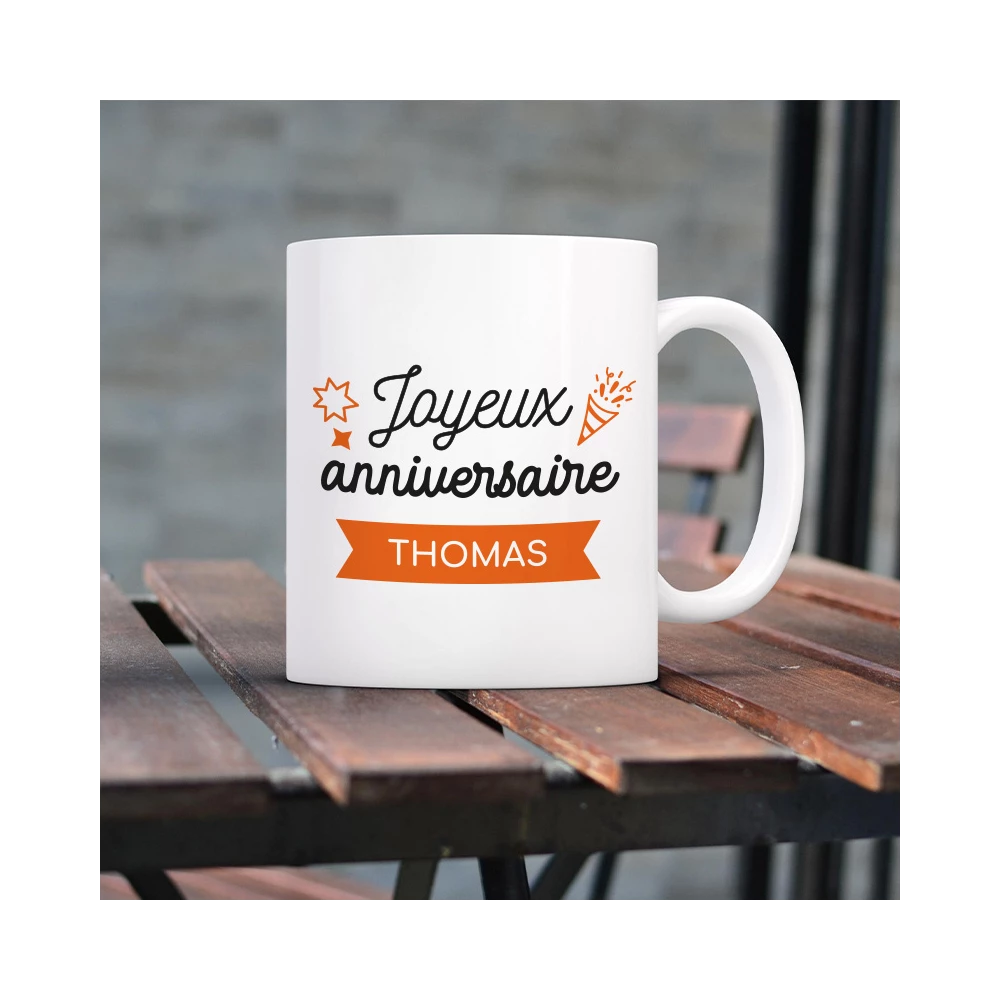 tasse personnalisée anniversaire