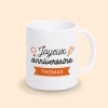 tasse personnalisable anniversaire