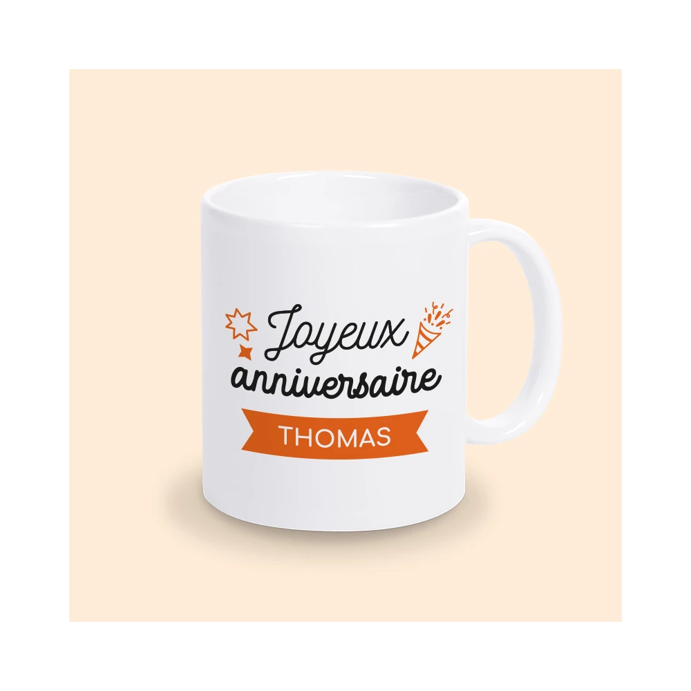 tasse personnalisable anniversaire