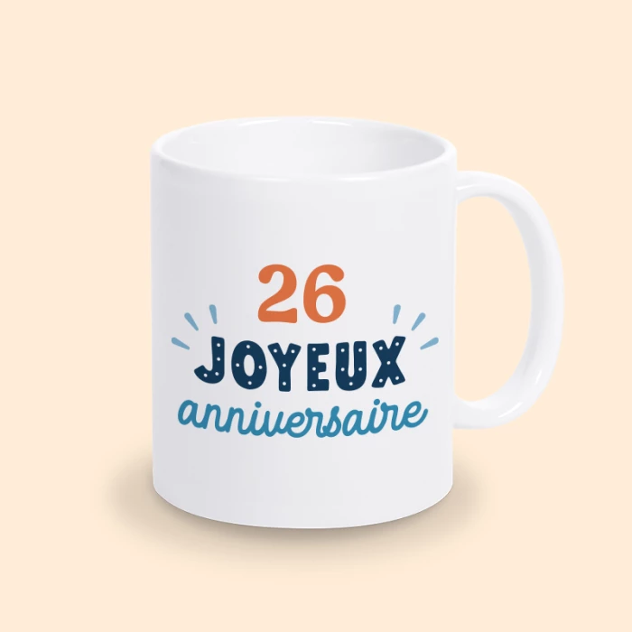 mug personnalisable anniversaire