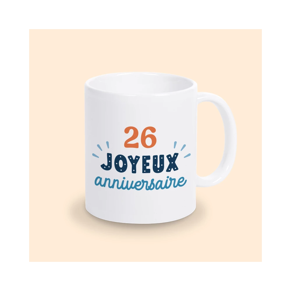 mug personnalisable anniversaire