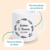tasse personnalisée mariage