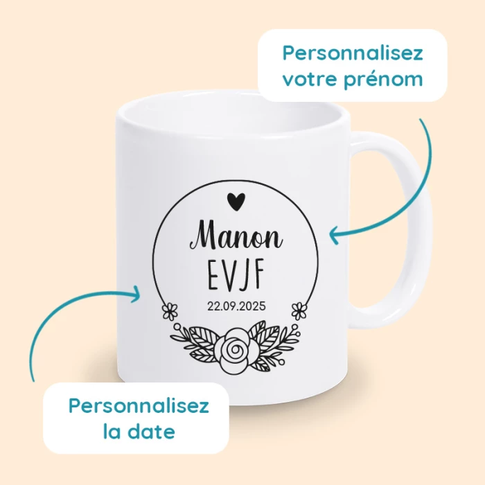mug personnalisé EVJF