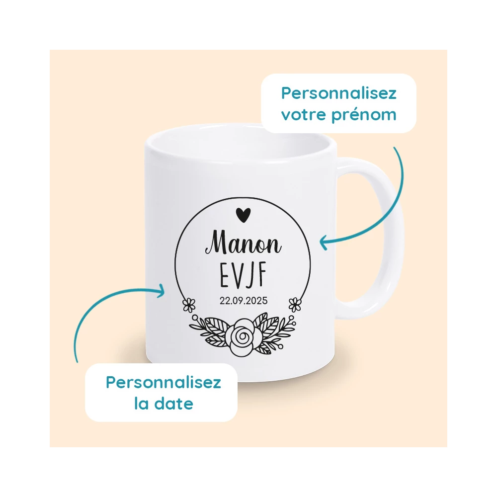 mug personnalisé EVJF