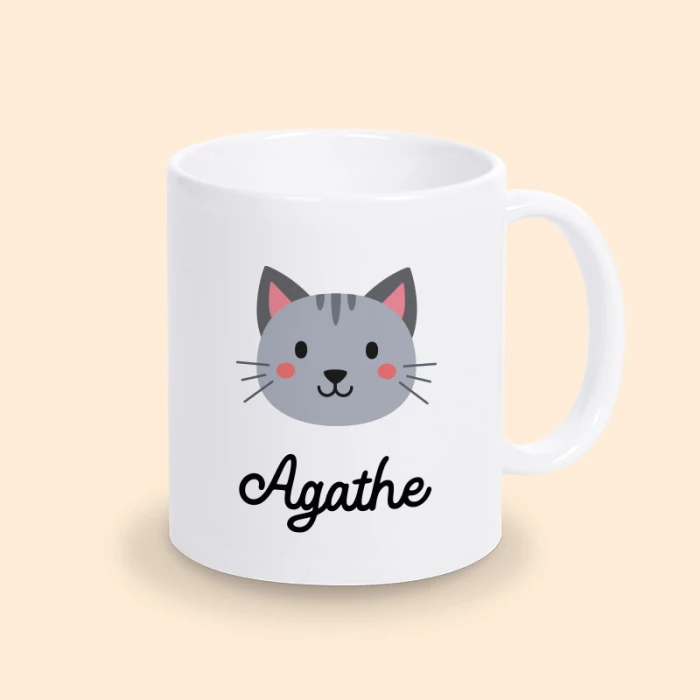 mug chat personnalisé