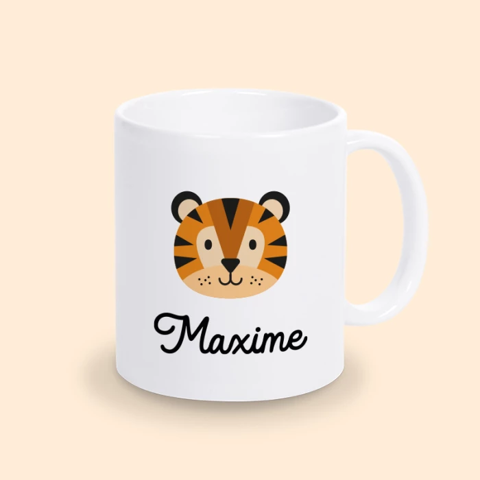 mug tigre personnalisé