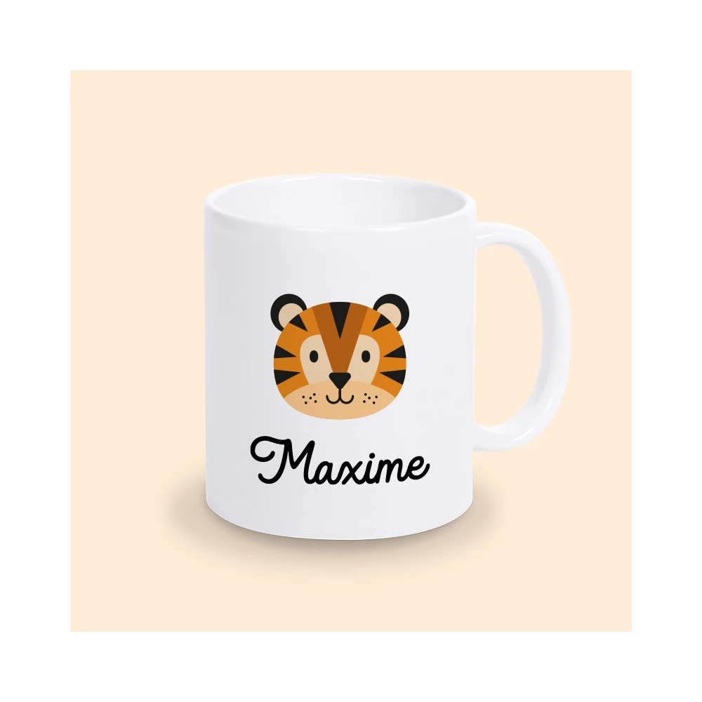 mug tigre personnalisé