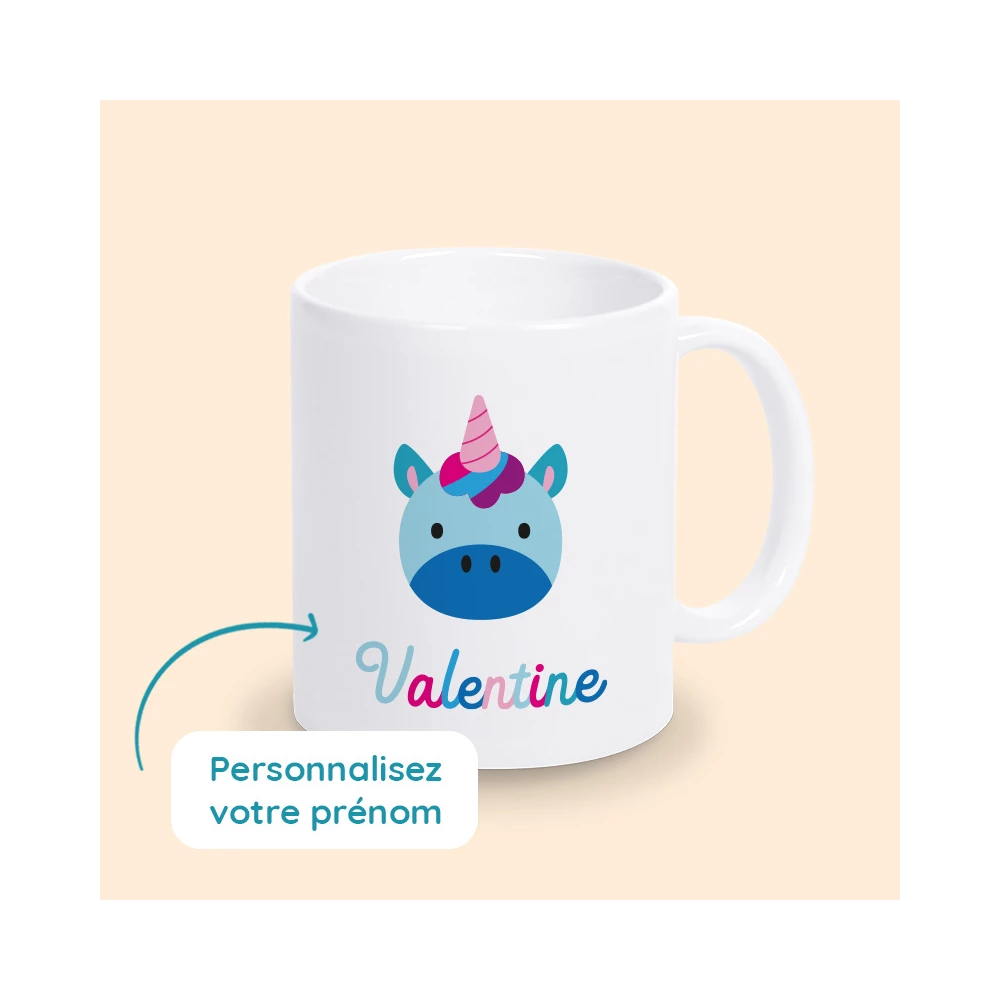 mug licorne personnalisé