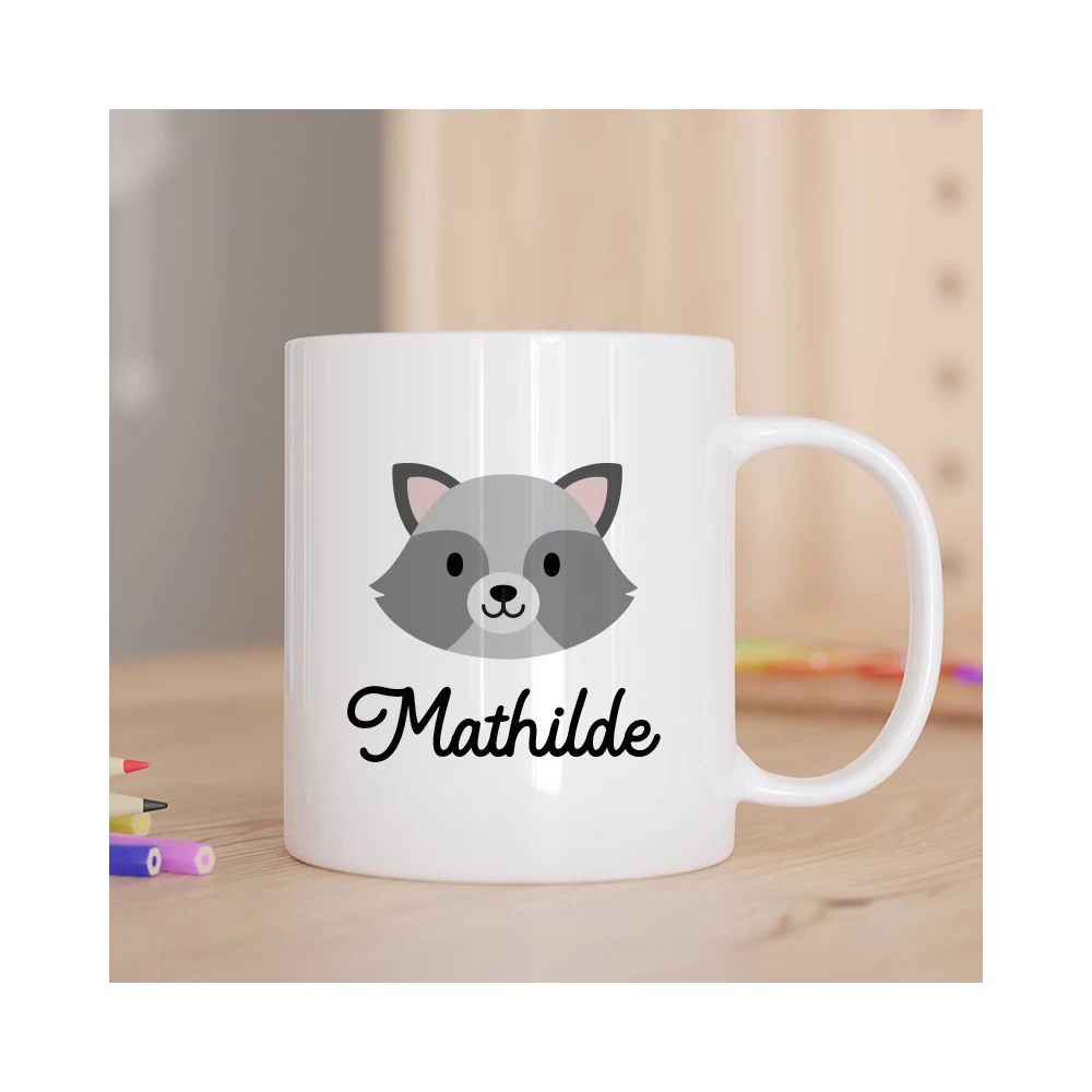 mug raton laveur personnalisé
