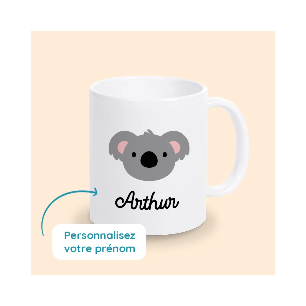 mug raton laveur personnalisé