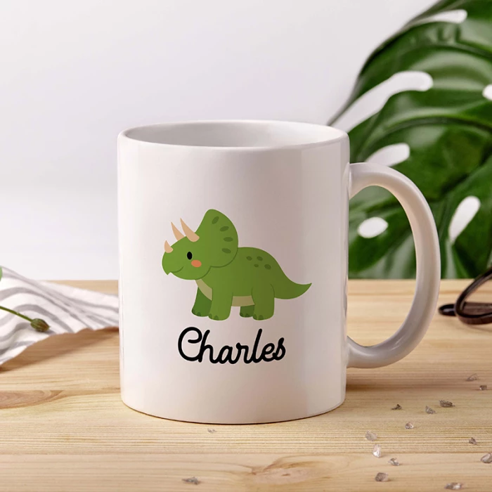 mockup mug dinosaure personnalisé