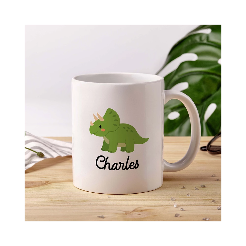 mockup mug dinosaure personnalisé