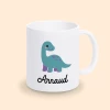 mug dinosaure bleu