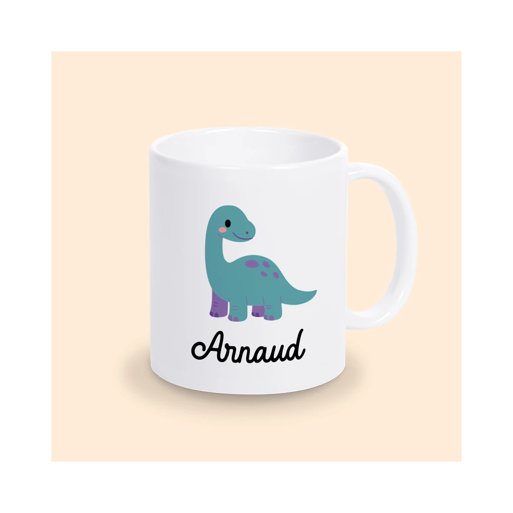 mug dinosaure bleu